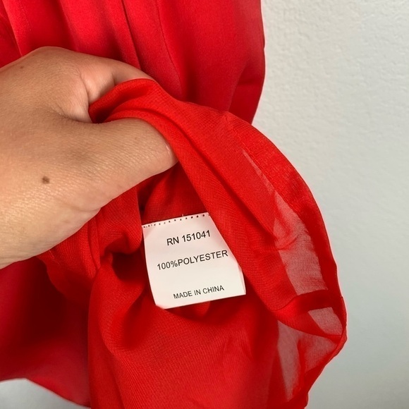 Few Moda Pricilla Strappy Red Slip Dress S NWT - Picture 6 of 9